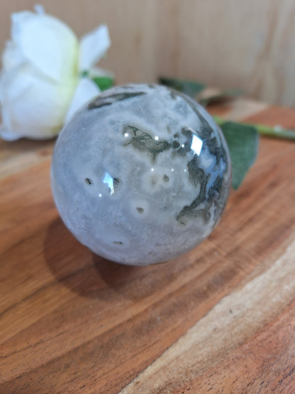 MOSS AGATE SPHERES