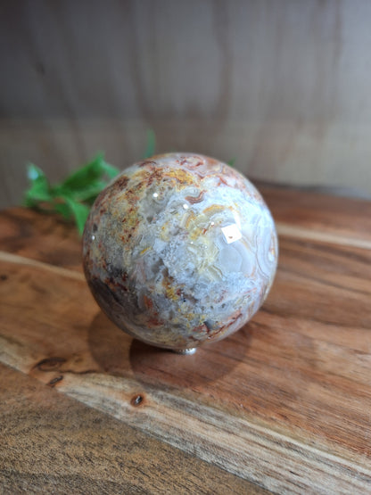 CRAZY LACE AGATE SPHERE