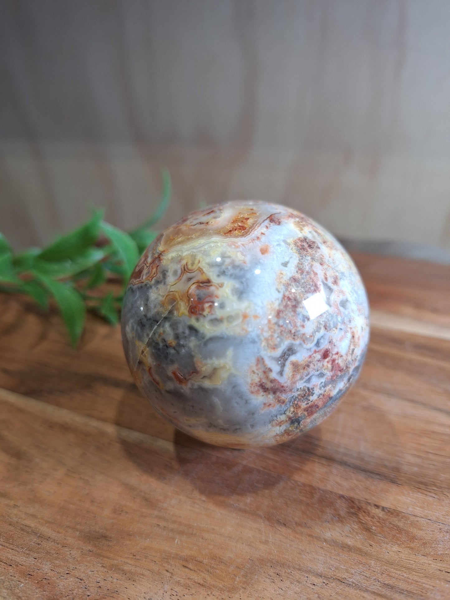 CRAZY LACE AGATE SPHERE