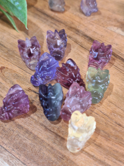 FLUORITE MINI CARVINGS