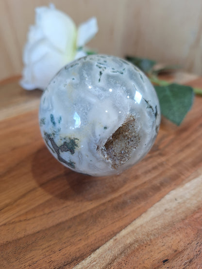 MOSS AGATE SPHERES