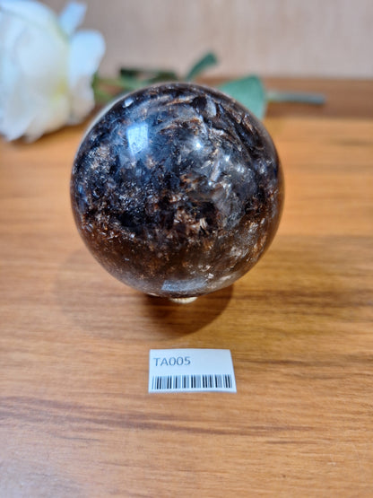 ASTROPHYLITE WITH AMBER