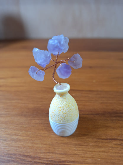 AMETHYST CRYSTAL VASES