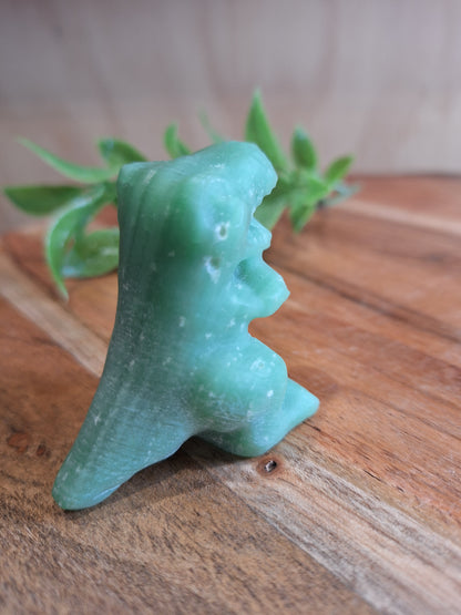 AMAZING DARK GREEN JADE TYRANNOSAURUS REX