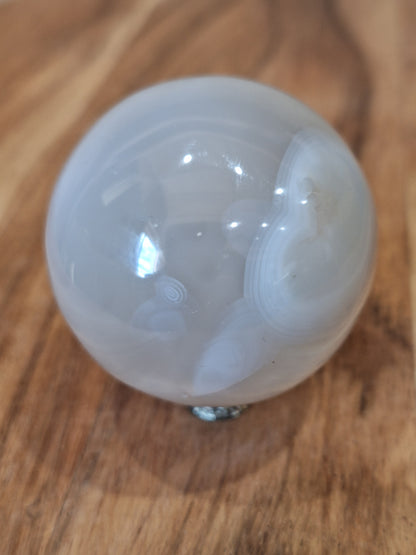 WHITE AGATE HEART (MEDIUM)