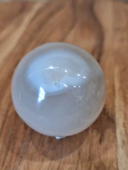 WHITE AGATE HEART (MEDIUM)