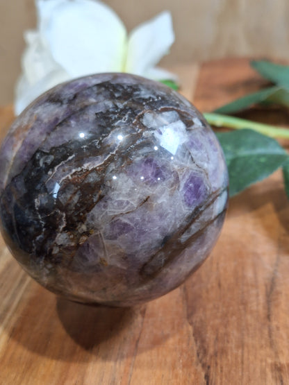 DREAM AMETHYST SPHERE (CHEVRON AMETHYST)
