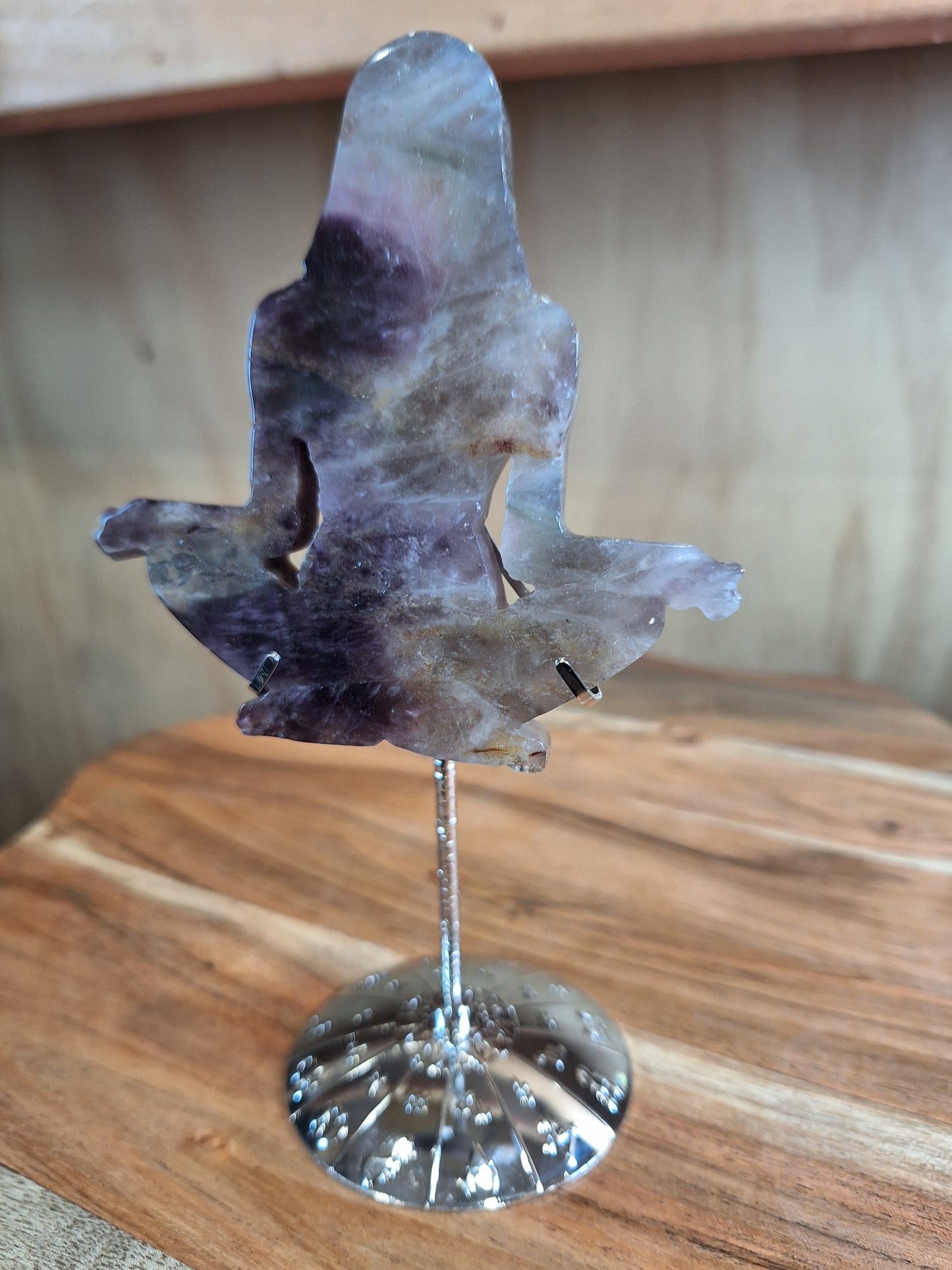 AMETHYST YOGA LADY ON ASTROLOGICAL STAND