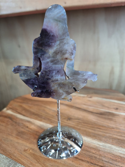 AMETHYST YOGA LADY ON ASTROLOGICAL STAND