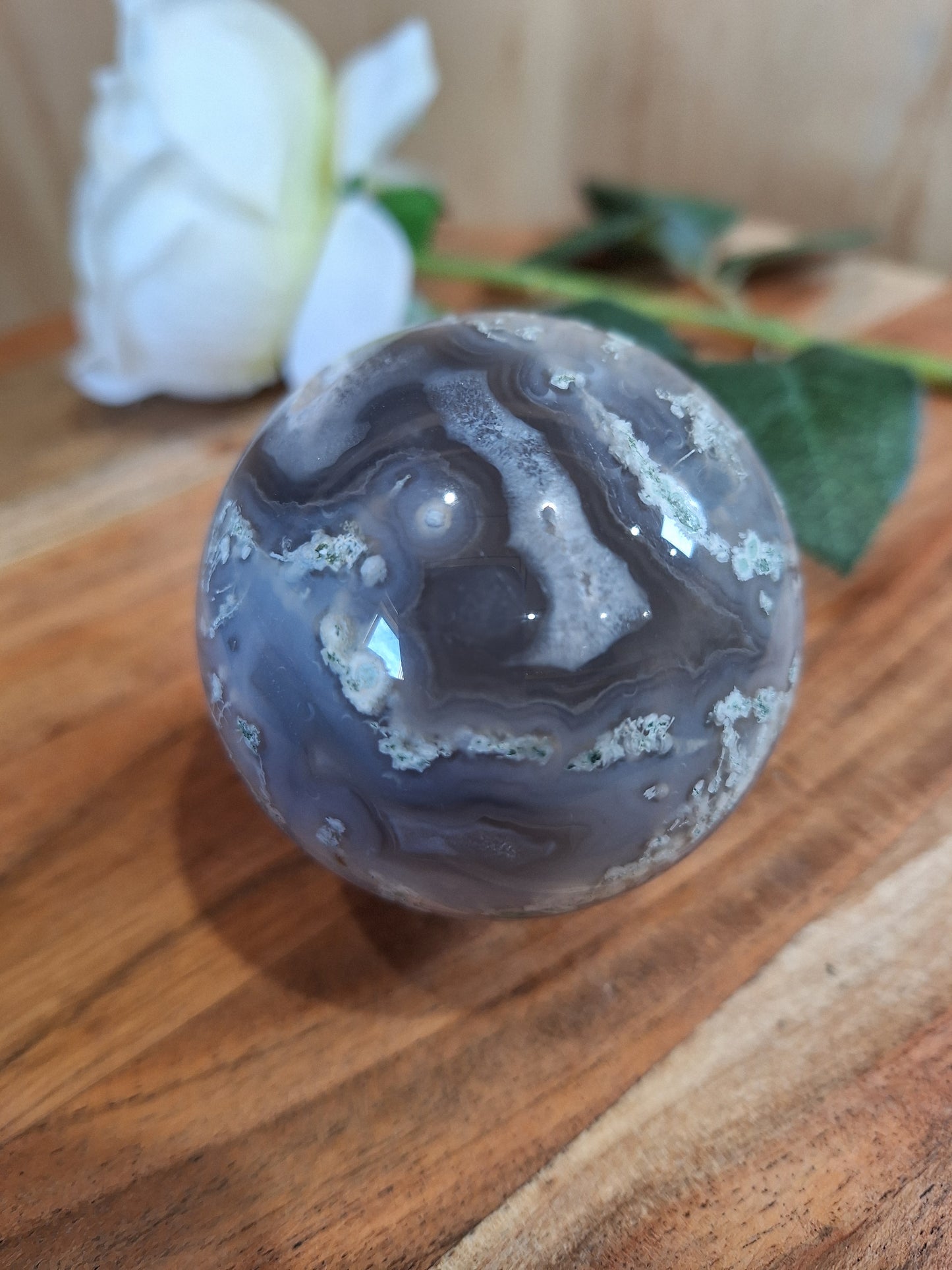 MOSS AGATE SPHERES