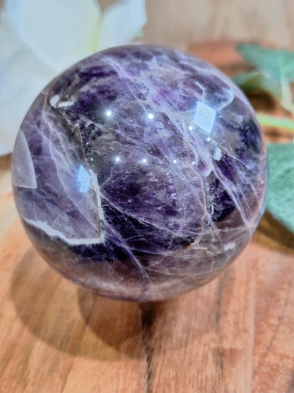 DREAM AMETHYST SPHERE (CHEVRON AMETHYST)