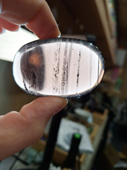 ICE OBSIDIAN PALM STONES (MEDIUM & LARGE)
