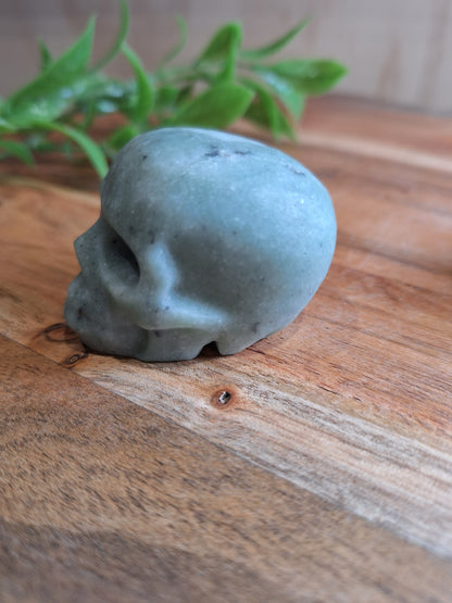SERPENTINE JADE SKULLS