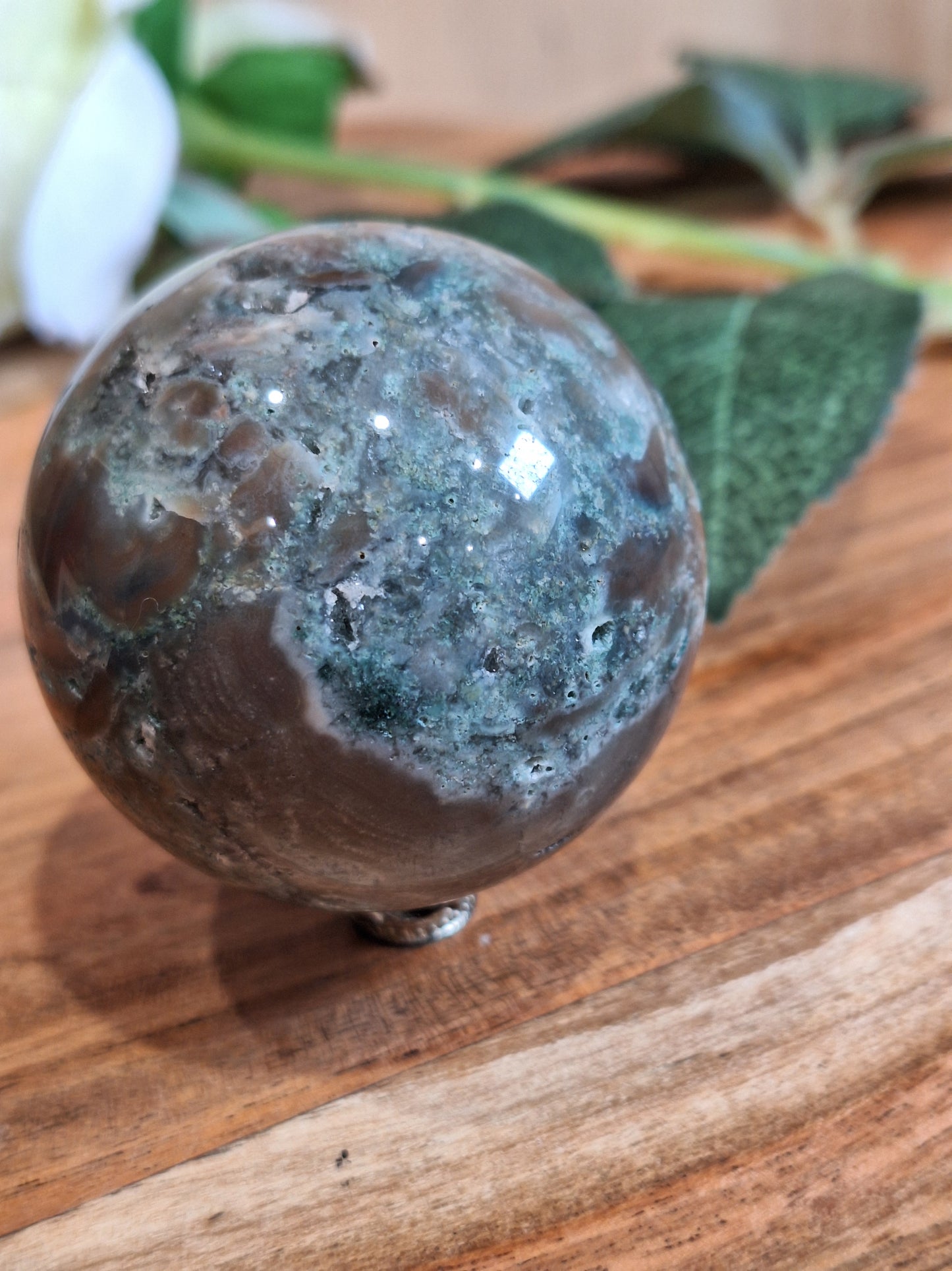 MOSS AGATE SPHERES