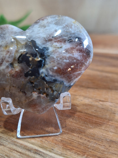 SUNSTONE MOONSTONE HEART