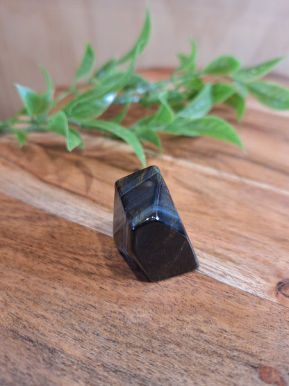 BLUE TIGERS EYE POLISHED RAWS (WARIOUS SIZES & SHAPES)