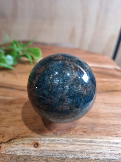 BLUE APATITE SPHERE