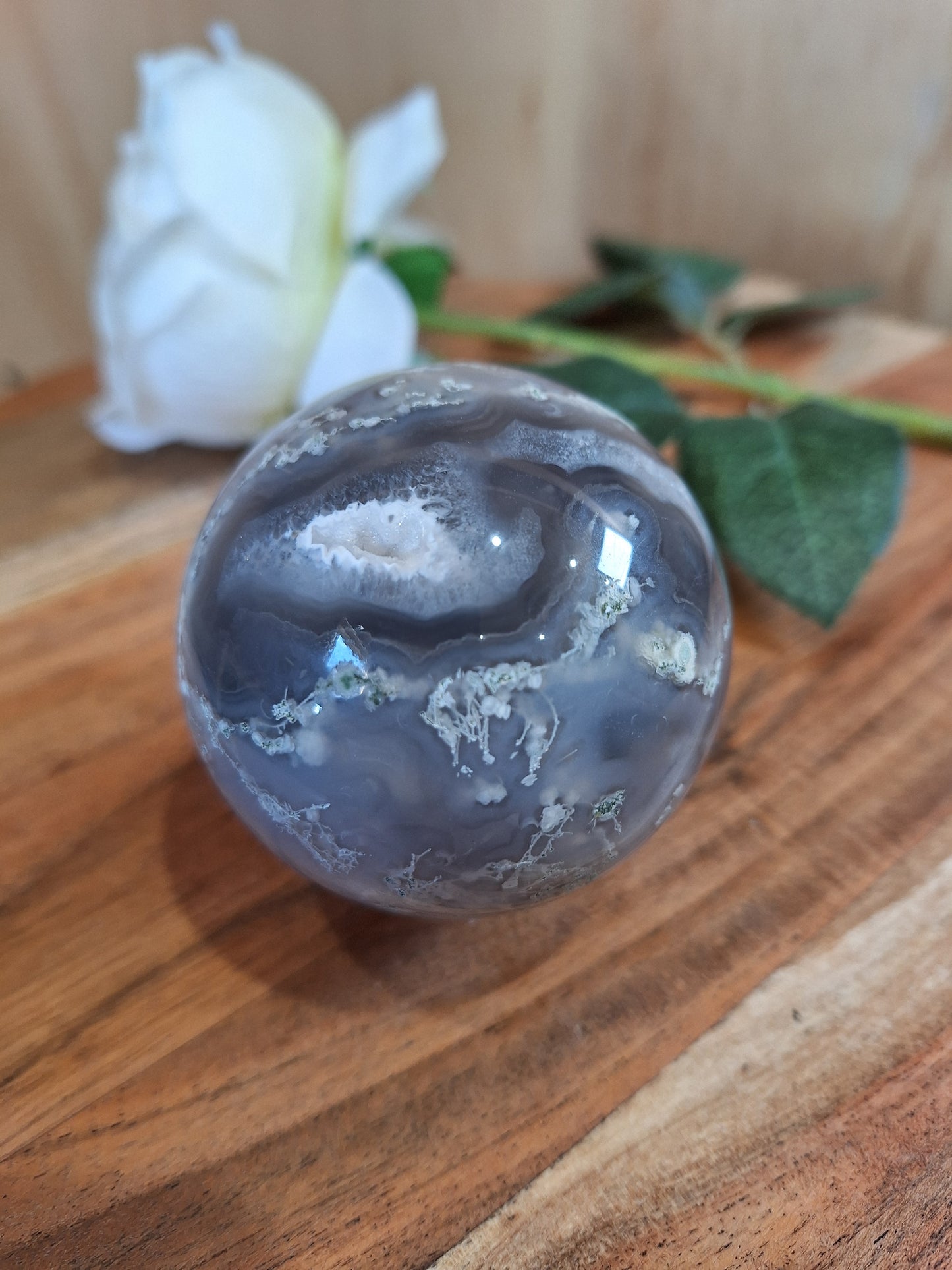 MOSS AGATE SPHERES