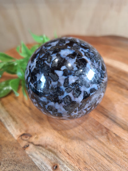 INDIGO GABBRO (MYSTIC MERLINITE) SPHERE