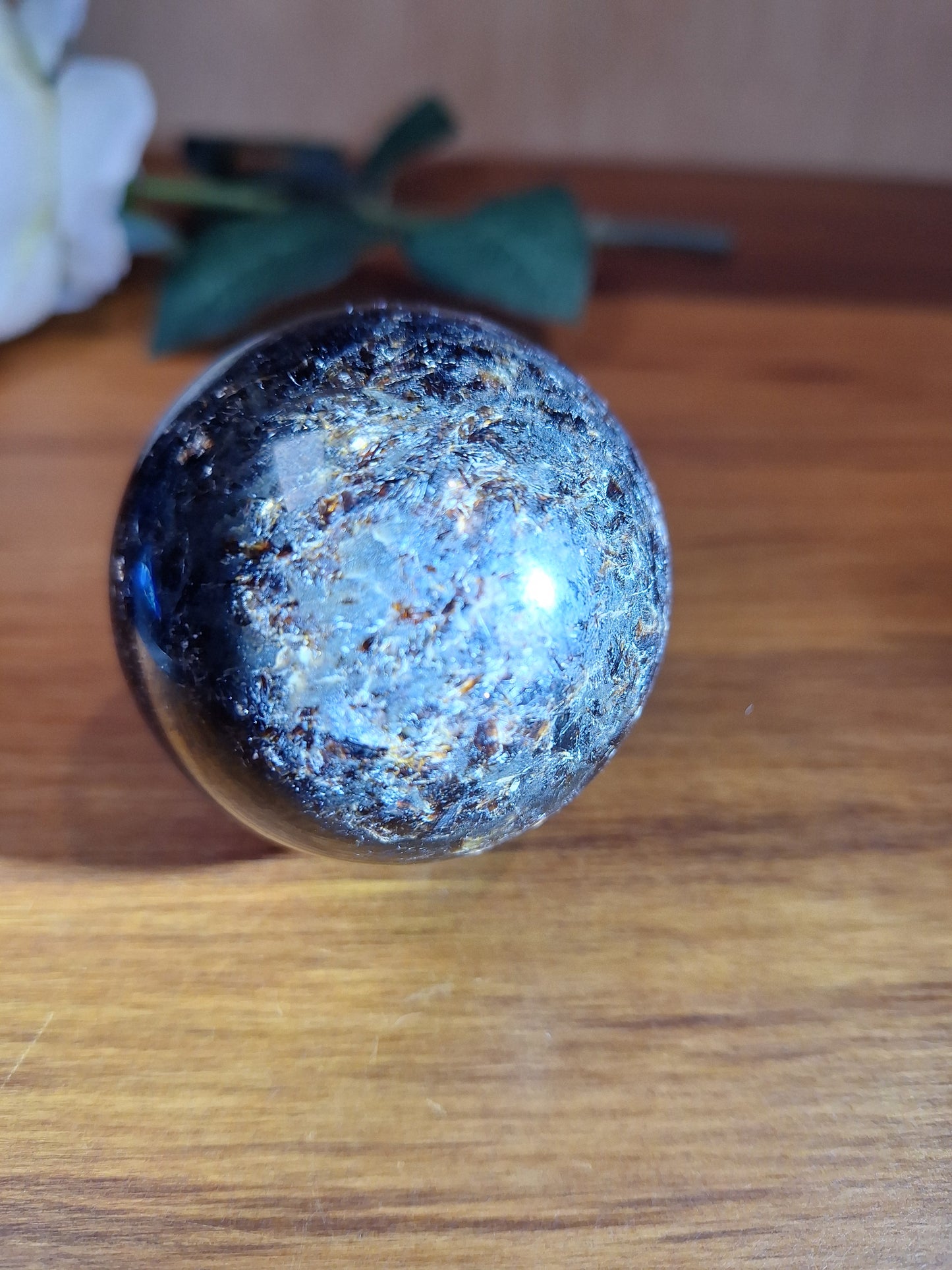 ASTROPHYLITE WITH AMBER