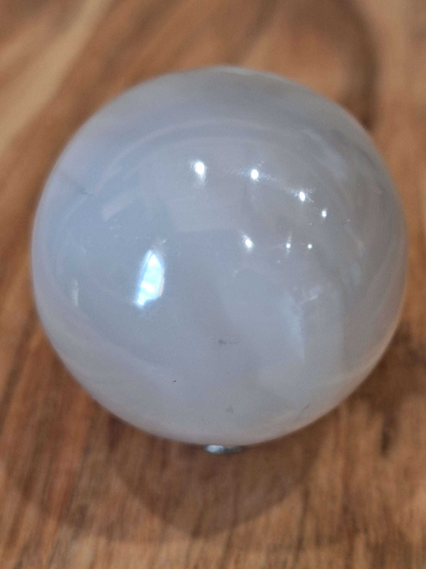 WHITE AGATE HEART (MEDIUM)