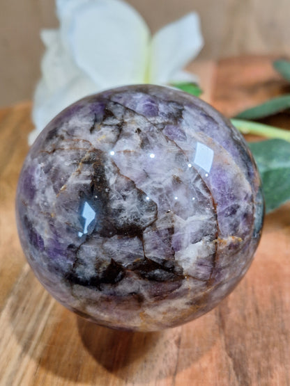DREAM AMETHYST SPHERE (CHEVRON AMETHYST)