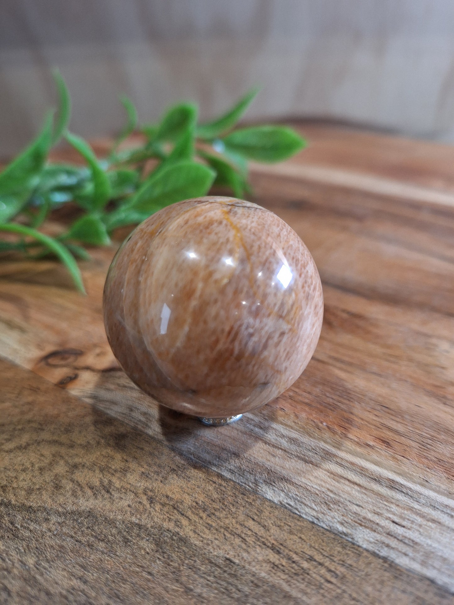 PEACH MOONSTONE SPHERES