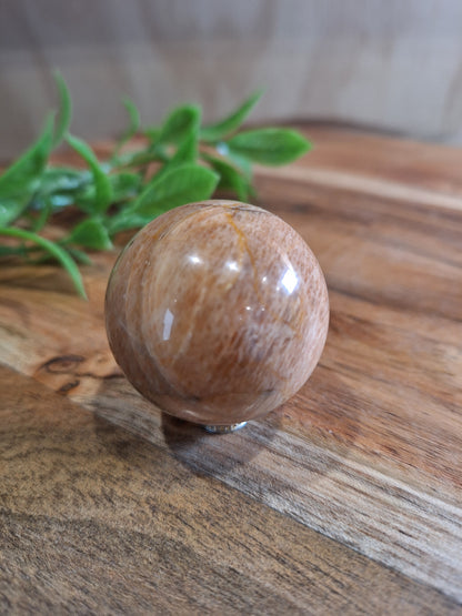 PEACH MOONSTONE SPHERES