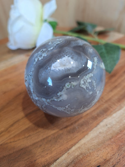 MOSS AGATE SPHERES