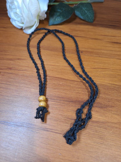 LONG PLAITED TUMBLE/RAW HOLDER NECKLACES