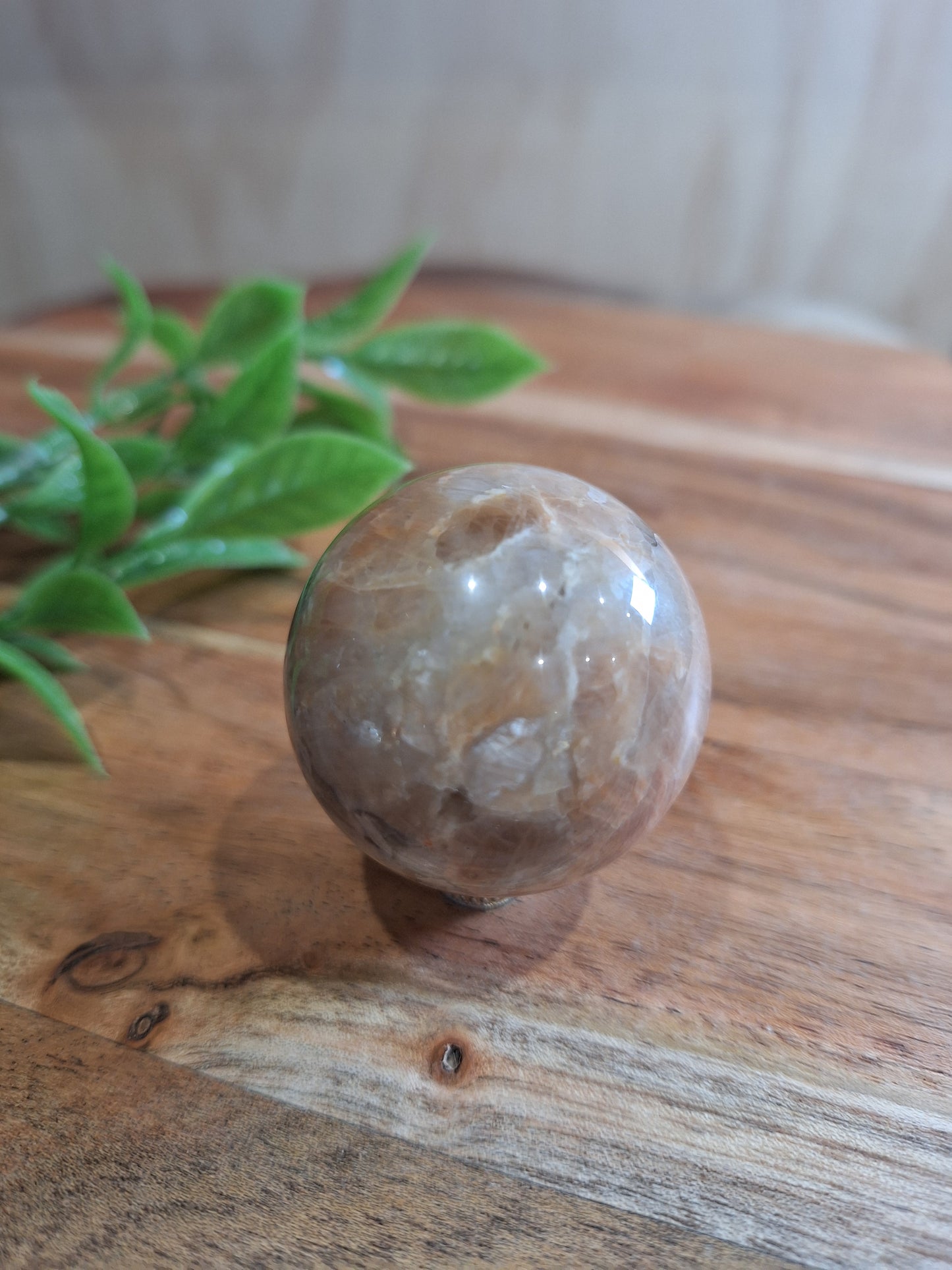 PEACH MOONSTONE SPHERES