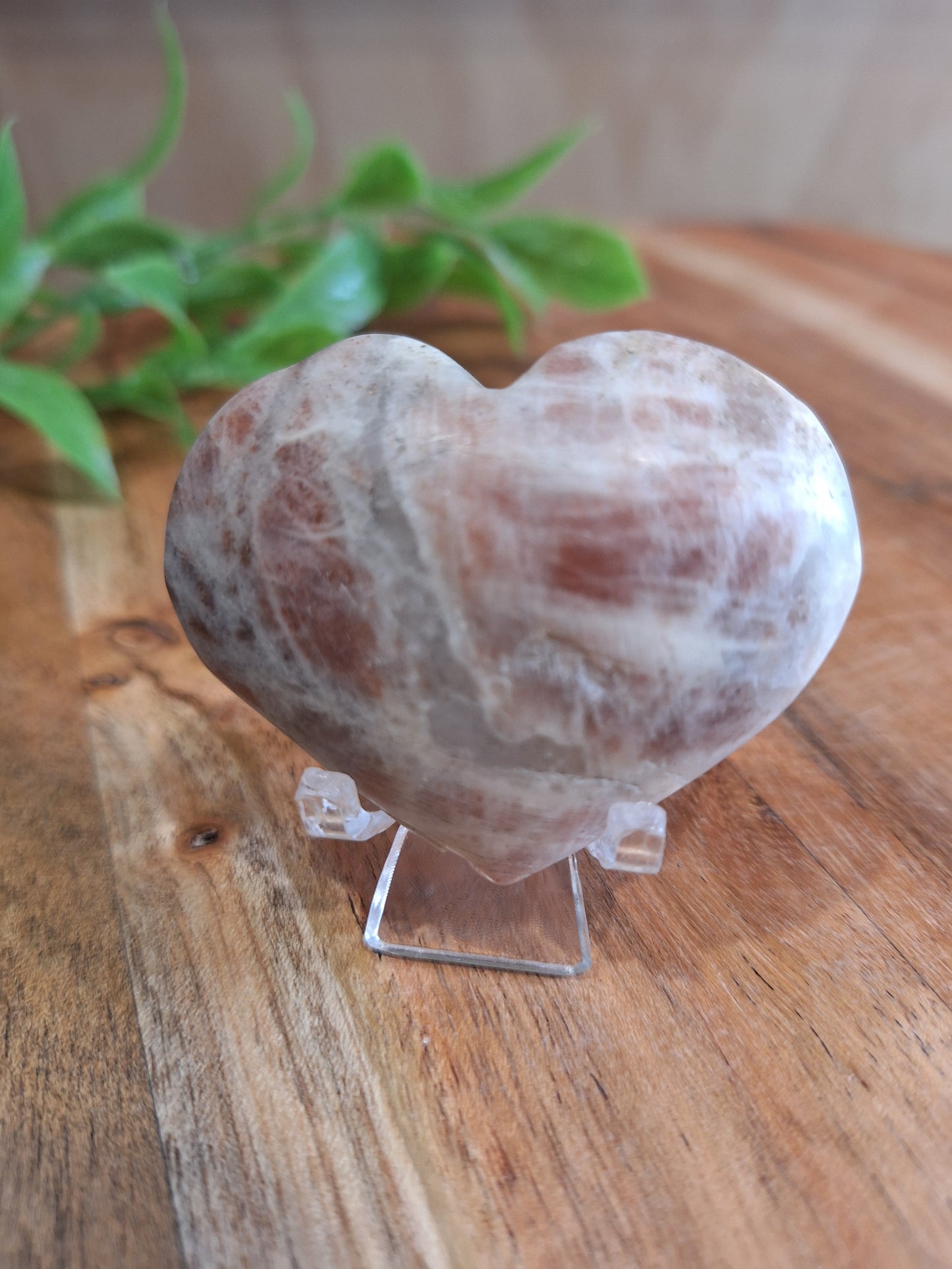 PEACH MOONSTONE HEARTS