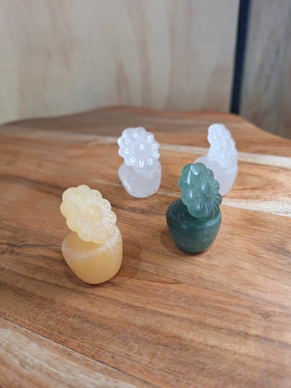 CRYSTAL FLOWER POTS