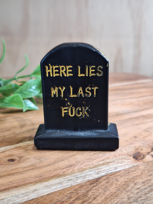 BLACK OBSIDIAN TOMBSTONE (ADULTS ONLY)