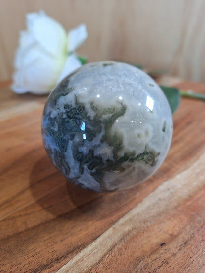 MOSS AGATE SPHERES