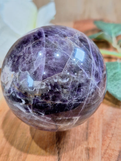 DREAM AMETHYST SPHERE (CHEVRON AMETHYST)