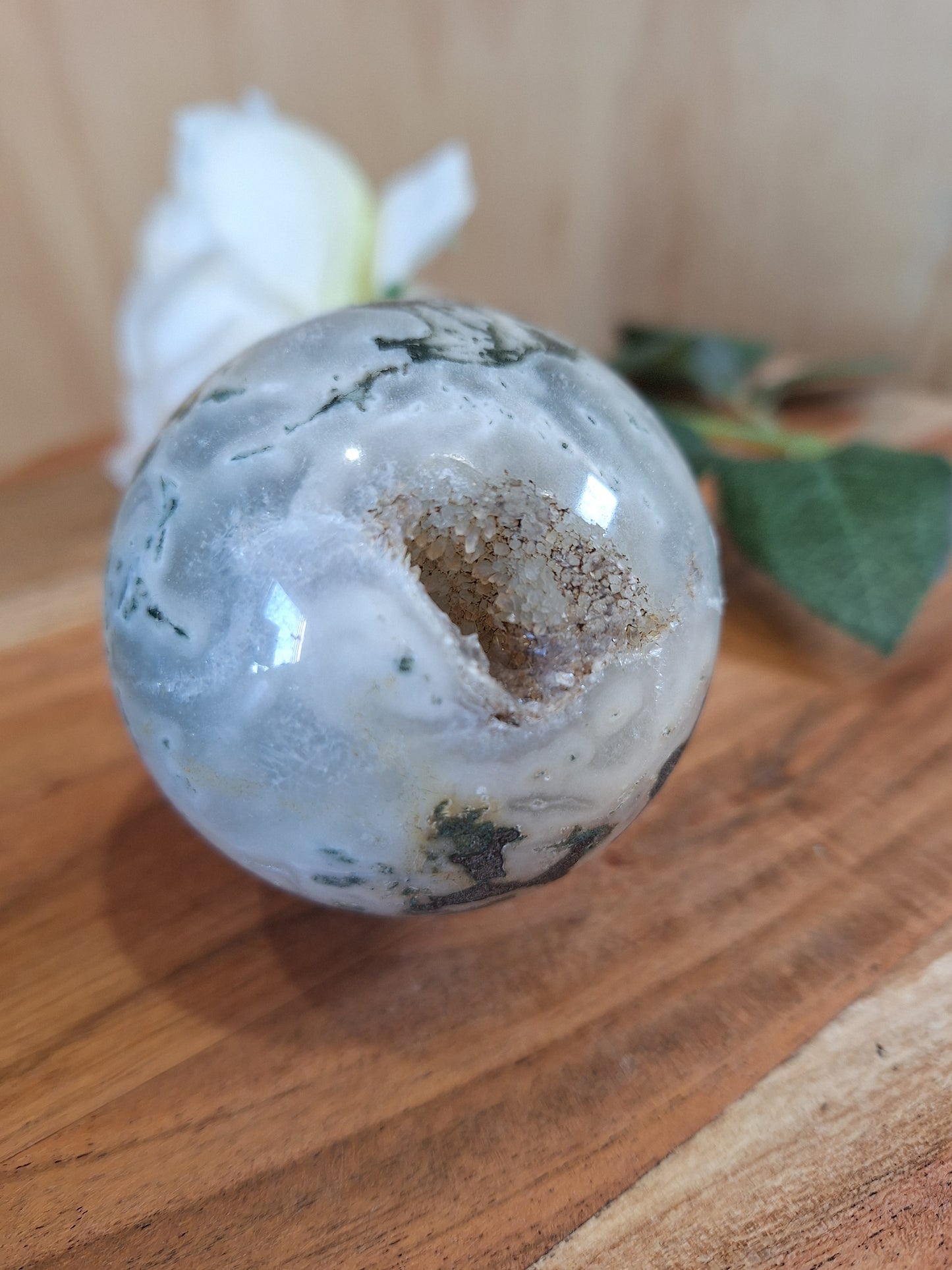 MOSS AGATE SPHERES
