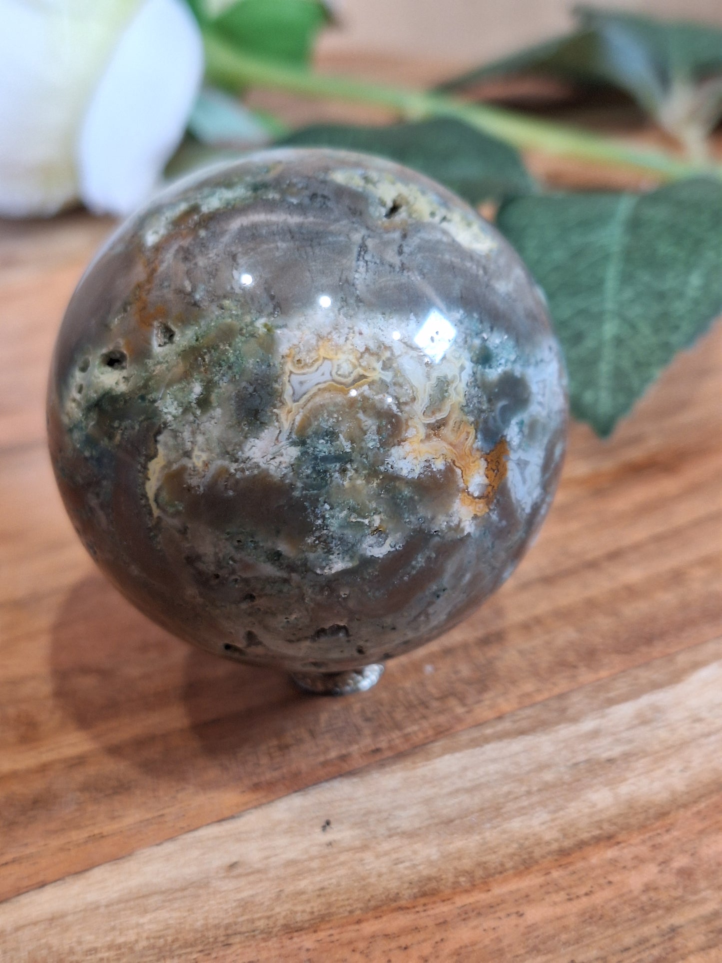 MOSS AGATE SPHERES