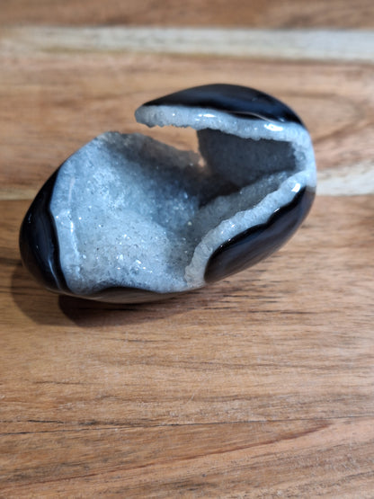 BLACK AGATE EGGS