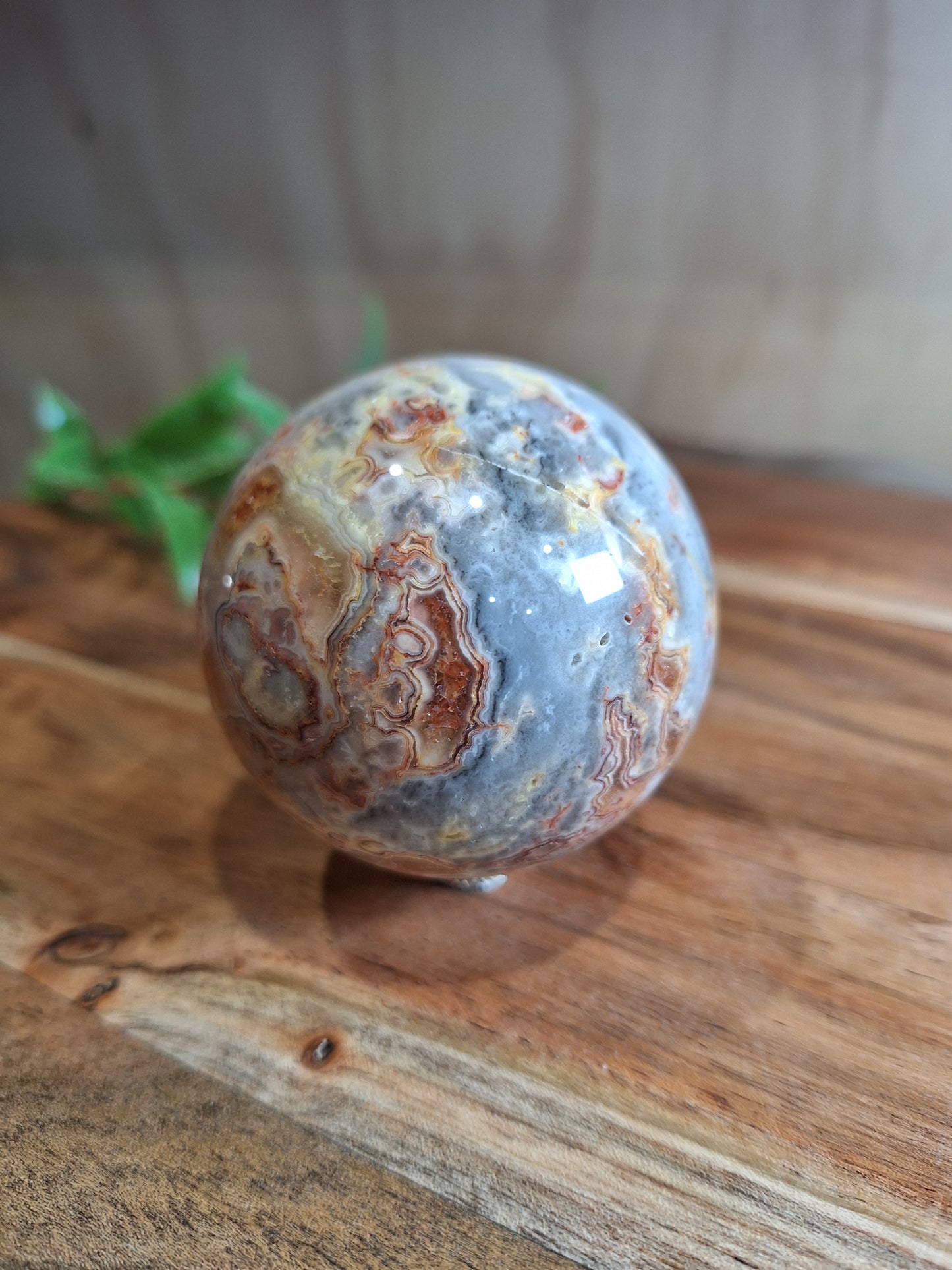 CRAZY LACE AGATE SPHERE