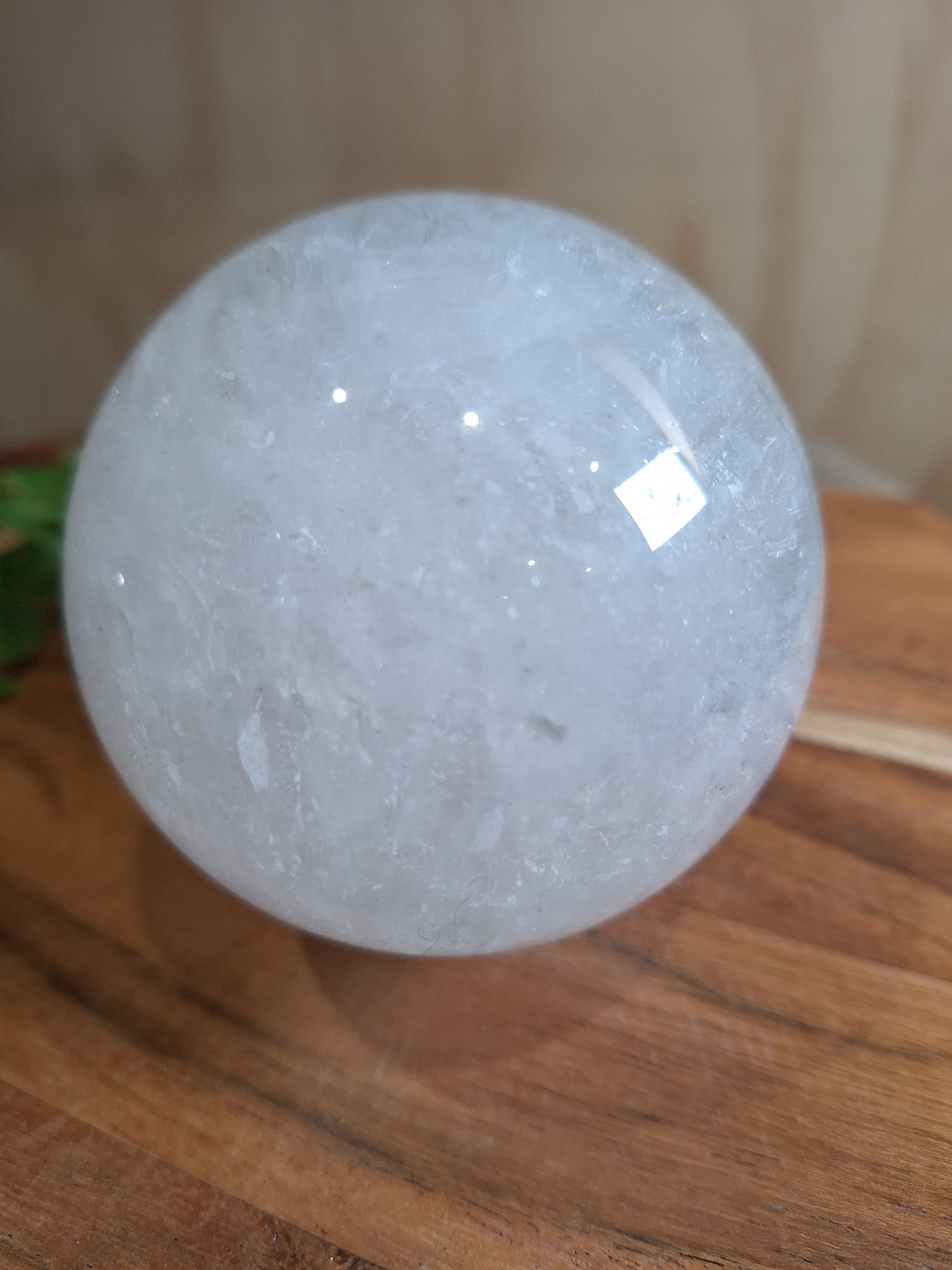 CLEAR QUARTZ SPHERE