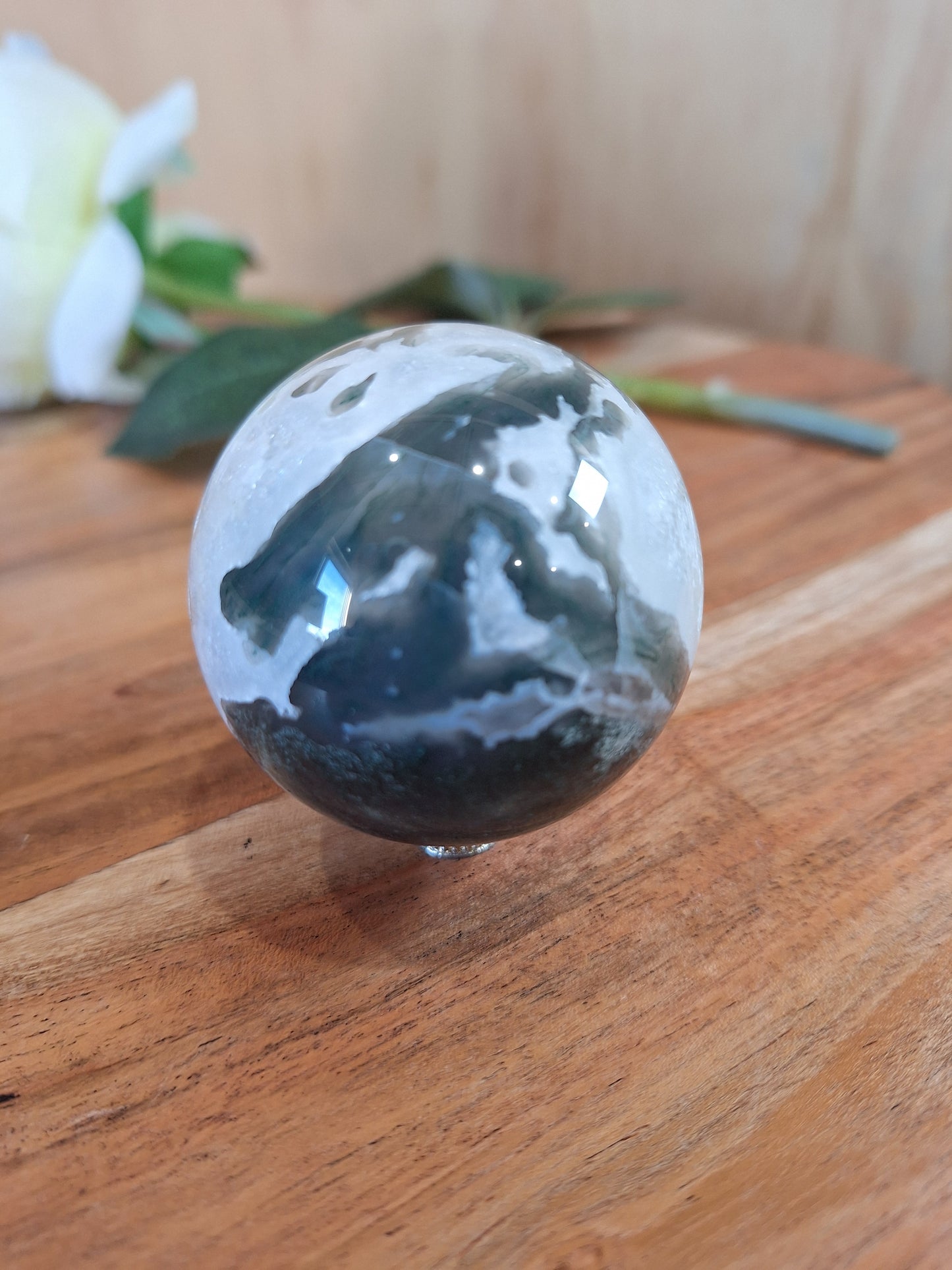 MOSS AGATE SPHERES