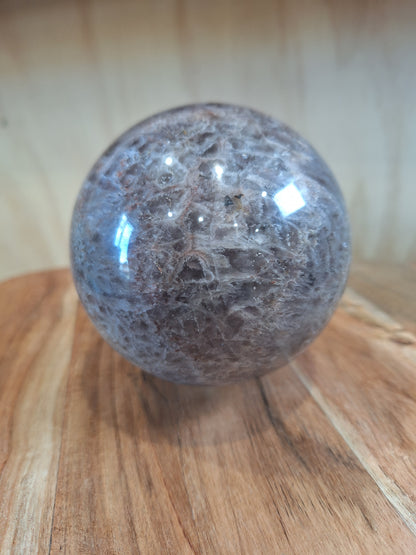 AMETHYST WITH MEXICAN AGATE SPHERE A huge beautiful 1.305 kg!!!