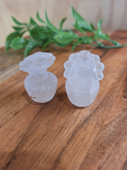 CRYSTAL FLOWER POTS