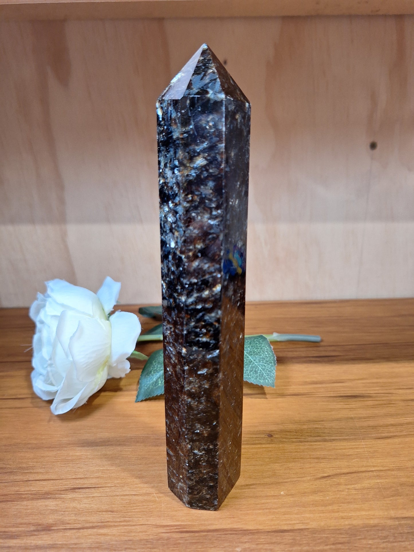 ASTROPHYLITE WITH AMBER