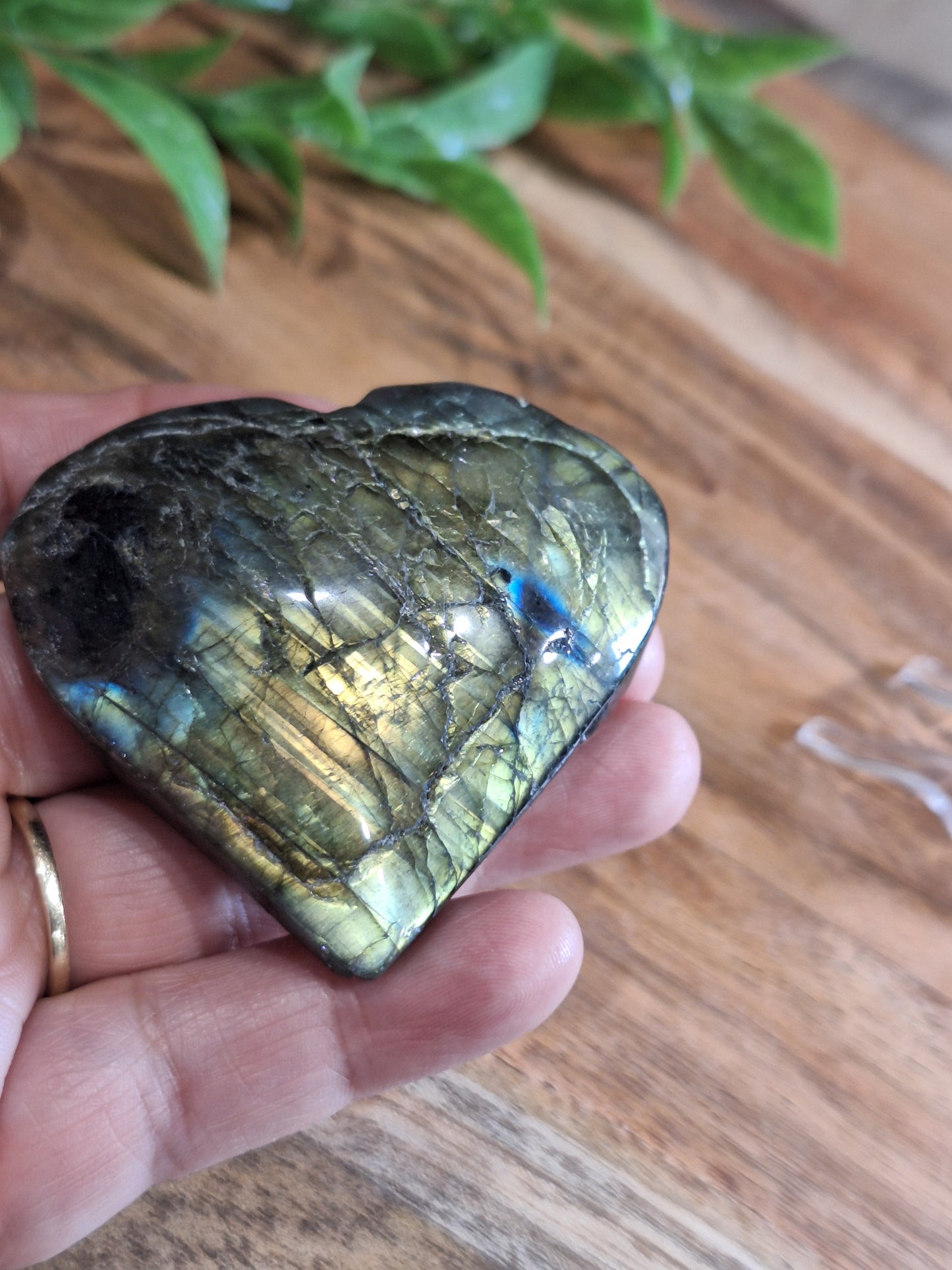 LABRADORITE HEART