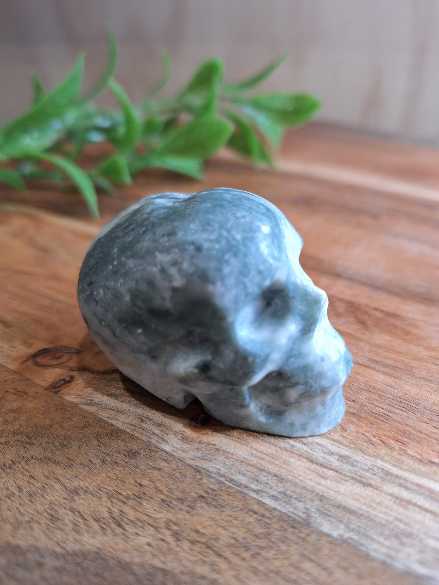SERPENTINE JADE SKULLS