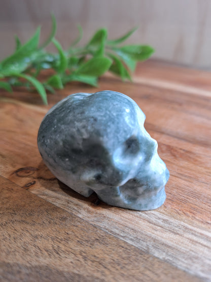 SERPENTINE JADE SKULLS