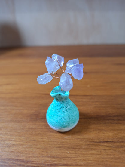 AMETHYST CRYSTAL VASES