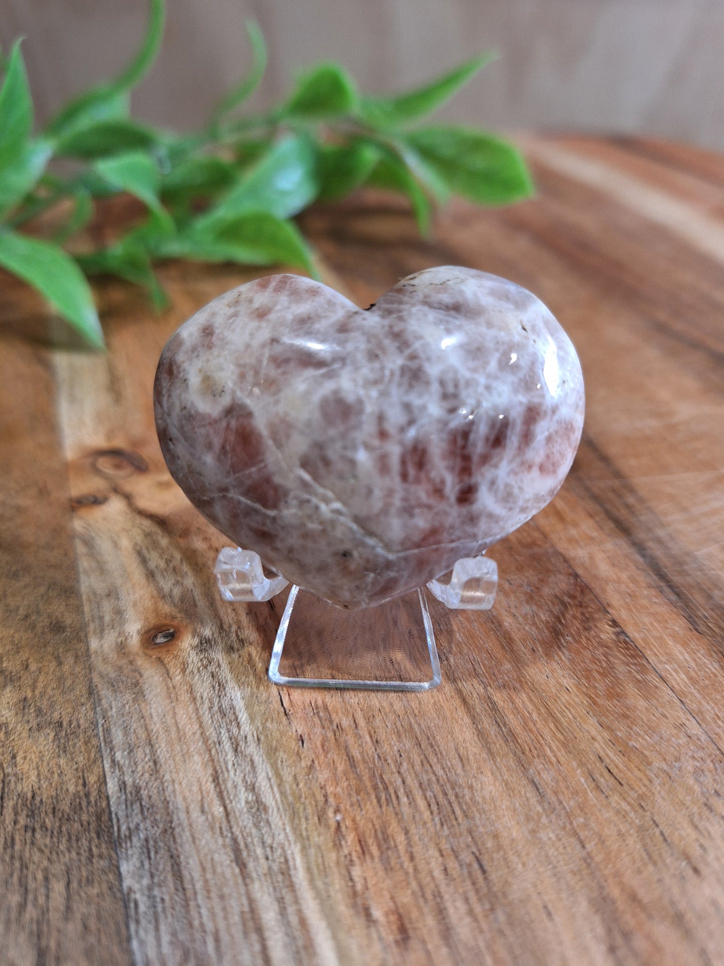 PEACH MOONSTONE HEARTS